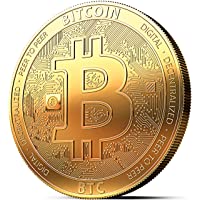 Moneda física de Bitcoin revestida en oro auténtico de 24 quilates. Una verdadera pieza de coleccionista – Colección…